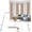 White, variant on Corner Curtain Rod for Windows - L Shaped 30 to 136 Inches Adjustable,1 Inch Heavy Duty Corners Window Curtain Rods, 180° Connector Angled Drapery Pole -Black