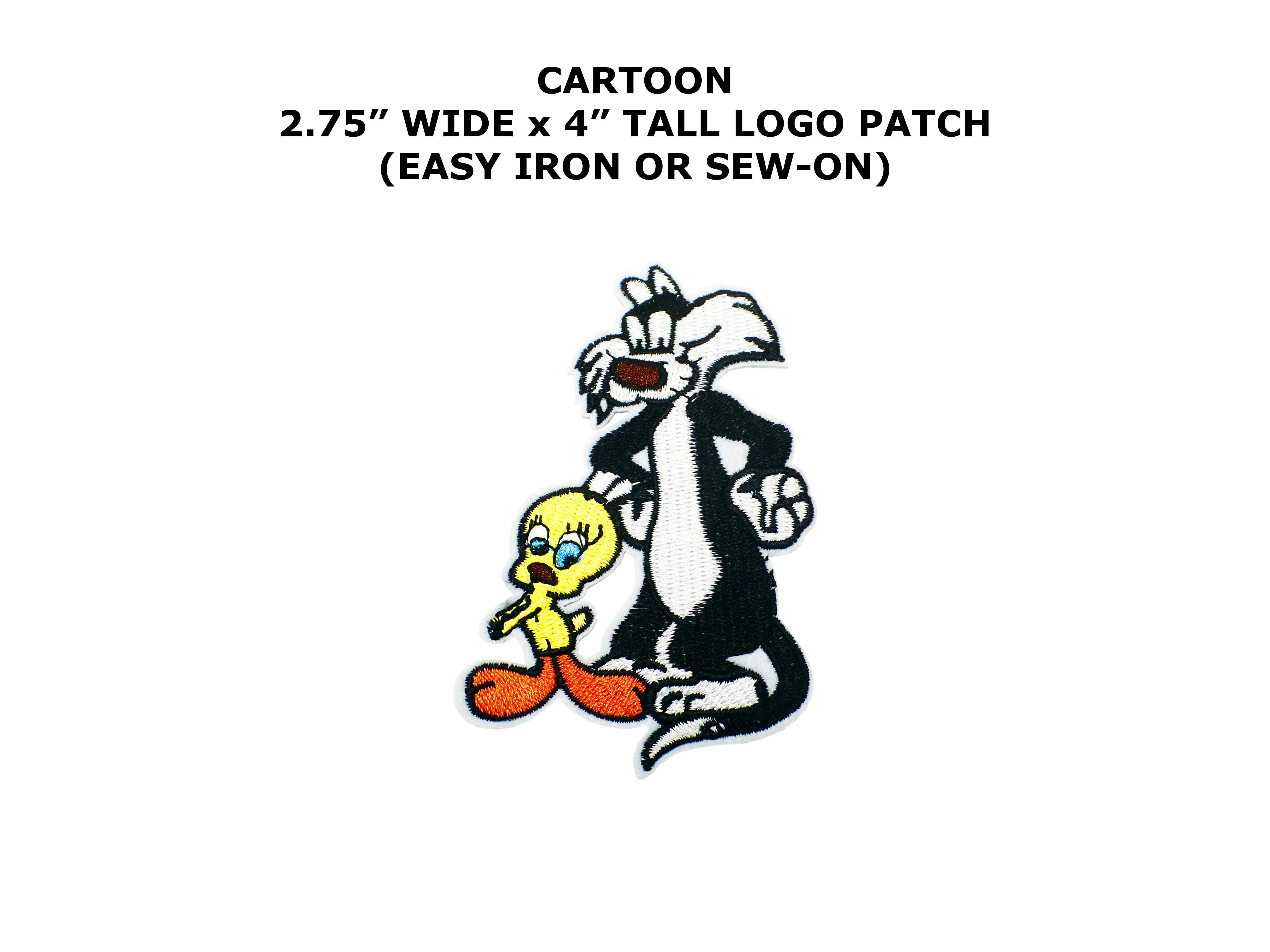 sylvester Looney tunes fabric applique iron on  tweety medical 5 inch 
