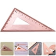thumbnail image 5 of LOLIPPYY Angle Measuring Ruler Triangular Draft Ruler Copper for Office Work 1Set, 5 of 6