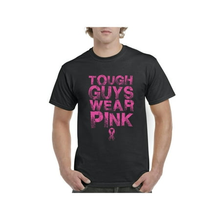 Tough Guys Wear Pink Cancer Awareness Men's Short Sleeve
