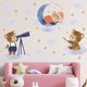thumbnail image 2 of Un juego de pegatinas de pared, Cubs Moon Stars, decoración de pared para sala de estar, oficina, dormitorio, cocina, pegatinas extraíbles JAMW Sencillez, 2 of 5