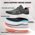 thumbnail image 6 of OrthoComfoot Men's Orthopedic Waterproof Trail Running Shoes – Arch Support, Orthotic Comfort, Hiking Sport Gym Sneakers, 6 of 9