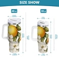 thumbnail image 6 of Yayeee 40oz Stainless Steel Tumbler with Straw and Handle Double-Wall Insulated Travel Water Bottle, Oranges Watercolor, 6 of 8
