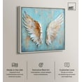 thumbnail image 2 of Weathered Wings I Canvas Wings Wall Art by Art Remedy, Silver Frame, 30" x 30", 2 of 7