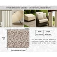thumbnail image 6 of Soimoi Waterproof Outdoor Fabric By 2 Yard | Floral Pattern on Brown | 56" Wide | UV Resistant & Durable Taffeta Material for Cushions, Covers, Curtains, awning & DIY Projects, 6 of 7