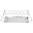 thumbnail image 2 of Chicken Roaster, Silver Chicken Rack, Stainless Steel Durable For Oven Grill Smoker, 2 of 8