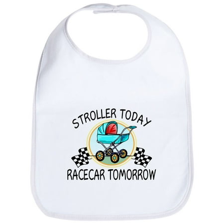 CafePress - Stroller Today Racecar Tomorrow Bib - Cute Cloth Baby Bib, Toddler (Best Way To Attach Race Bib)