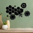 thumbnail image 6 of 1 Bag 2Pcs Mirror Wall Stickers Square Self Adhesive Acrylic Mirror Sheets with 30Pcs Flat Round Acrylic Double-sided Circles Bees Pattern Sticker: 300x300x1mm, 6 of 7