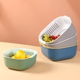 thumbnail image 6 of Joernso 1 Set Large Capacity Washing Strainer Bowl Both Sides Handle PP Vegetable Cleaning Draining Bowl Kitchen Assistant, 6 of 8