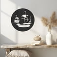thumbnail image 2 of Violaura Nautical Metal Wall Art - Easy to Install Hanging Perfect for Home, Living Room Decor (36.0" x 36.0"), 2 of 8