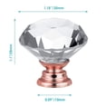thumbnail image 2 of Pomos de armario FENSING, 30 mm, base de cristal y cobre, 12 unidades, 2 of 8
