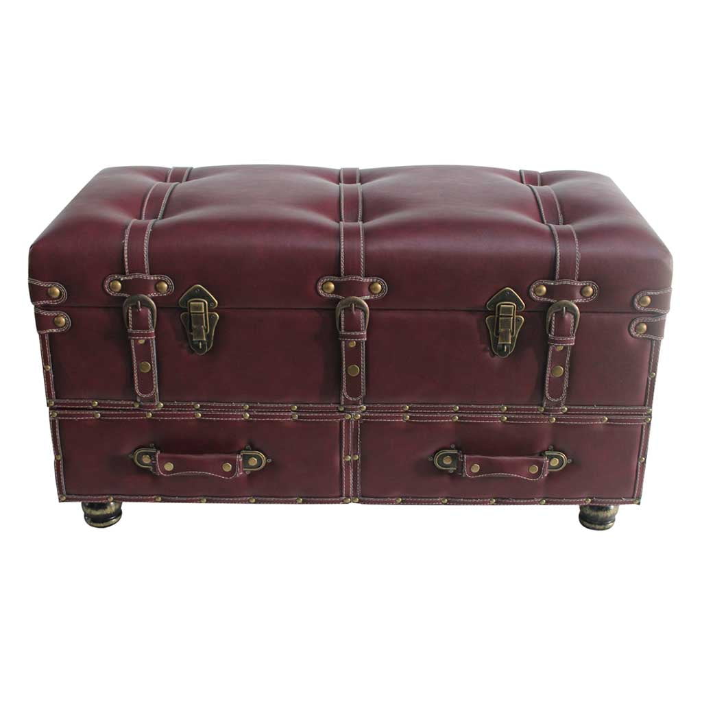 Wooden Storage Trunk, Leather Storage Trunks And Chests