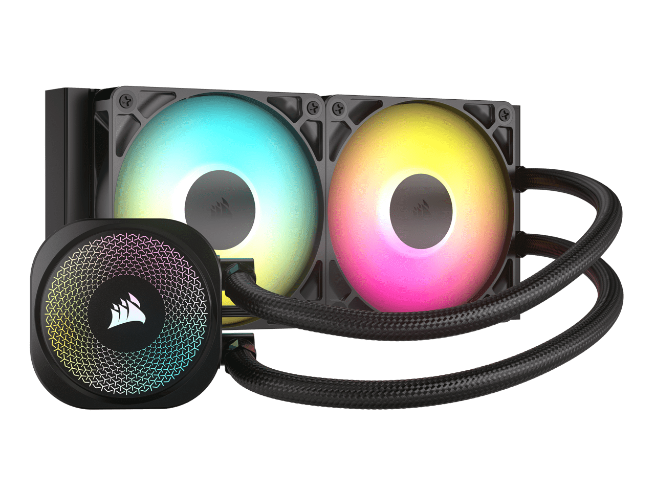 CORSAIR NAUTILUS 240 RS ARGB Liquid CPU Cooler – RS120 ARGB Fans – Fits Intel® LGA 1851, AMD® AM5/AM4 – Simple Daisy-Chain Connections - Direct Motherboard Connection