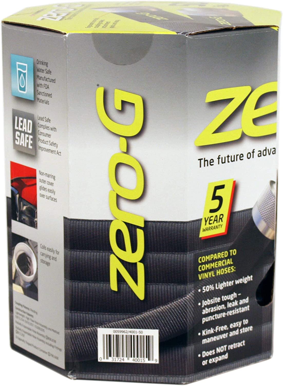Zero-G 5/8 in. D X 50 ft. L Black Aluminum Garden Hose - image 2 of 8