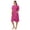 Raspberry Rose, variant on Short Sleeve Zip Front Robe with pockets, Women's Sizes XS-5X