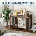 thumbnail image 6 of Huisuilinss Dog Crate Furniture,Wood Dog Kennel,Chew-Resistant Indoor Dog Cage End Table With Locking Double Doors,Dog House TV Stand For Small/Medium/Large Size, 6 of 9
