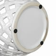 thumbnail image 4 of LivelyAant 9.5" White Ceramic Lidded Jar – Stylish Lattice Design for Storage & Decor – Perfect for Kitchen, Bathroom, or Living Room, 4 of 10