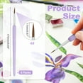 thumbnail image 2 of Uxcell Miniature Detail Paint Brushes, 17mm Round Pointed Small Fine Tip Micro Paint Brushes for Fine Model Craft Art Face Acrylic Painting Oil Watercolor(Purple, Pack of 6), 2 of 6