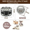 thumbnail image 6 of Large Cat Playpen Dog Playpen Cat Tent Puppy Playpen Indooor,Dinosam Cat Cage Indoor with Mesh Outdoor Kitten Playpen for Indoor Cats Pen for Puppys Small Dogs,White & Gray, 6 of 6