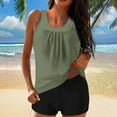 thumbnail image 5 of MSJUHEG Retro Swimsuit for Women,Two Piece Swimsuit,High Waisted Tankini,Halter Top Swimsuits for Women,Peplum Swimsuits for Women,Sporty Swimsuits for Women,Bathing Suit for Women Green M, 5 of 7