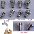 thumbnail image 3 of shiyou-Faucet Quick Connector Adapter, Thead Connecting Faucet Aerator Adapter with Snap Quick Connector Fitting for Dishwasher Washing Machine (G1/2 Hose Thread), 3 of 4