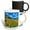 Multicolor, variant on 3drose, Tuscan Landscape with Tuscano Text, 11oz Two-tone Green Mug