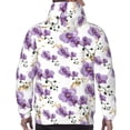 thumbnail image 7 of Honeii Orchids Flowers Pattern Mens Hoodies Men's Loose Sleeve Sweatshirt,Pullover Hooded Sweatshirt for Men,Essentials Hoodie-4X-Large, 7 of 7