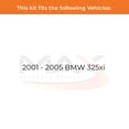 thumbnail image 2 of Max Advanced Brakes - Brake Kit for 2001 2002 2003 2004 2005 BMW 325xi Front and Rear Replacement Drilled Slotted Black Coated Disc Brake Rotors and Ceramic Brake Pads, 2 of 9