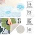 thumbnail image 3 of Yayeee Bath Rug for Bathroom Floor Non Slip Contour Fluffy Soft Absorbent Mat, 20"x24", Retro Flower Print, 3 of 7