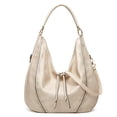 thumbnail image 1 of Qarigey Bolso de hombro de PU para mujer, para citas, escuela, oficina, compras, Picnic, viaje, almacenamiento de teléfono móvil, bolso de Bolsas de mensajero y de hombro Blanco Qarigey AP012115-01, 1 of 6