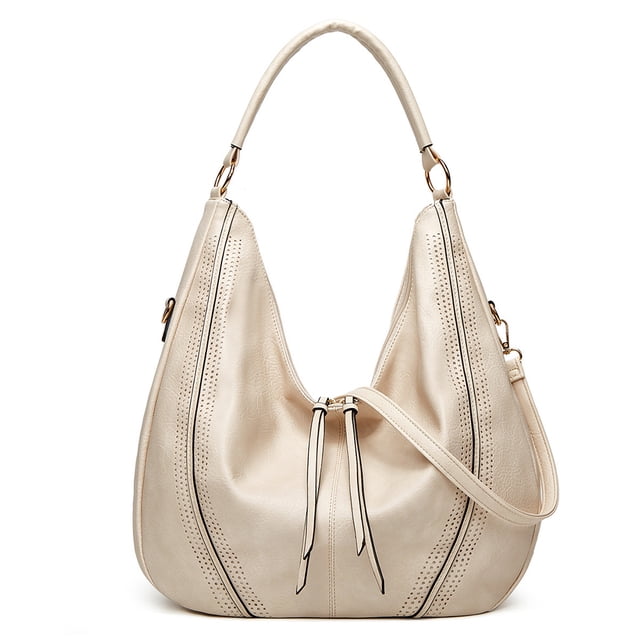 Qarigey Bolso de hombro de PU para mujer, para citas, escuela, oficina, compras, Picnic, viaje, almacenamiento de teléfono móvil, bolso de Bolsas de mensajero y de hombro Blanco Qarigey AP012115-01