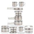 thumbnail image 4 of Ensemble de Cuisine de Camping en Acier Inoxydable 8 Pcs, 4 of 5