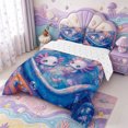 thumbnail image 2 of Manfei Cute Axolotl Full Size Comforter Sets,Ocean Animal Bedding Comforter Set,Reversible,3 Pieces,1 Comforter and 2 Pillowcases, 2 of 7