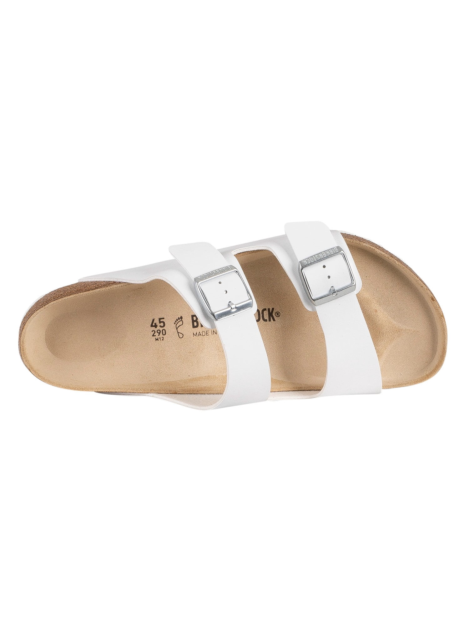 Birkenstock 51731 Arizona White Size 44 Regular
