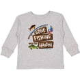 thumbnail image 3 of Inktastic Gone Fishing with My Grandma Boys or Girls Long Sleeve Toddler T-Shirt, 3 of 5