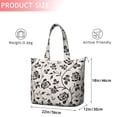 thumbnail image 4 of Pioneer Flower Floral Print Pattern Travel Tote Bags for Women Carry On,Large Weekender Bags for Women Travel,Multi Functional Duffle Bag for Work,Shopping,Sports, 4 of 5