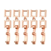 QUSENLON 5 Pcs Jewelry Extenders Clasps Necklace Bracelet Extenders Foldover Extension Jewelry Clasp for Crafts Jewelry Making