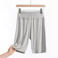 thumbnail image 2 of leijia Modal Yoga Shorts for Women Plus Size High Waisted Half Pants Stretchy Slim Fit Jogger Shorts, 2 of 3