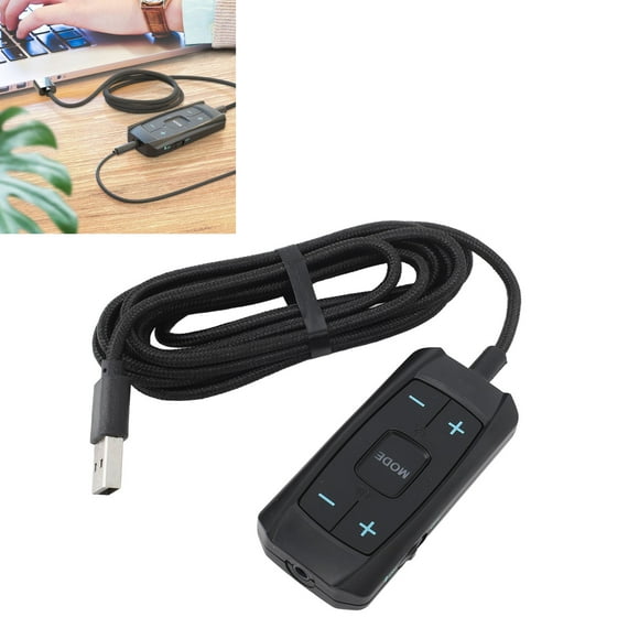 Tarjeta De Sonido Externa 7.1 USB, Chip De Alto Rendimiento 7.1 Tarjeta De Sonido USB Transmisión De Sonido Clara Plug And Play Portátil Para Computadoras Portátiles