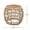 Light Brown + Acacia Wood + Wicker, variant on Rust-Proof Cast Aluminum Outdoor Table for Patio & Garden, Elegant Antique Cross Weave Design, Easy Assembly, Grey