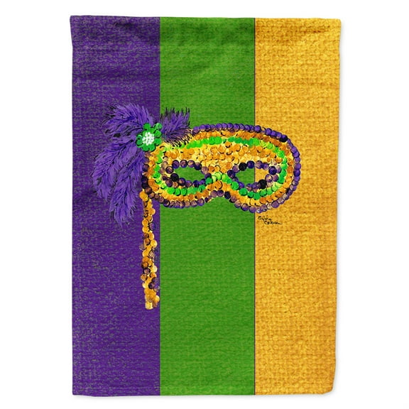Mardi Gras Mask Flag Canvas House Size