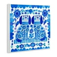 thumbnail image 3 of Stupell Industries Blue Folk Style Puppies Animals Painting Unframed Art Print Wall Art, 12 x 12, 3 of 7
