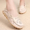 thumbnail image 2 of zapatos planos informales para mujer, zapatos de cuero para niñas, mocasines antideslizantes para mujer, zapatos de baile de bailarina suaves para enfermera de talla grande 34-44 femeninos, 2 of 4