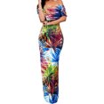 thumbnail image 1 of Women's Tropical Print Off-the-shoulder Maxi Dress, 1 of 11