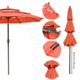 thumbnail image 5 of Yescom 9 Ft 3 Tier Patio Umbrella with Protective Cover Crank Push to Tilt Hotel, 5 of 10