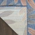 thumbnail image 5 of Nourison Aloha 5'3" x 7'5" Blue Rose Modern Rug, 5 of 10