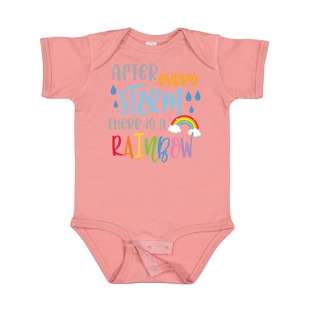 

Inktastic Baby After Every Storm There is a Rainbow Gift Baby Boy or Baby Girl Bodysuit