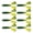 Green, variant on Lerpwige Soft Rubber Fishing Pack, 8pcs Split Tail Lures for Casting Tasks