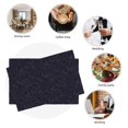 thumbnail image 6 of Rocae Beautiful Roses Printed Heat Resistant Place Mats,Classic Hemstitch Cloth Fabric Placemats Imitation Linen Place Mat Table Mats 18x12 inch, 6 of 9