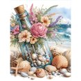 thumbnail image 1 of (YXZ051) Serie Paisaje Concha Playa Diamante Parcial Pintura Resina Diamante Con Forma Especial 30*40cm, 1 of 9